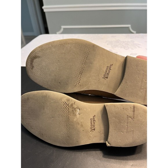 Johnston & Murphy Wingtip Dress Shoes Suede Brown Leather Lace Up Men’s 8M - Picture 8 of 16